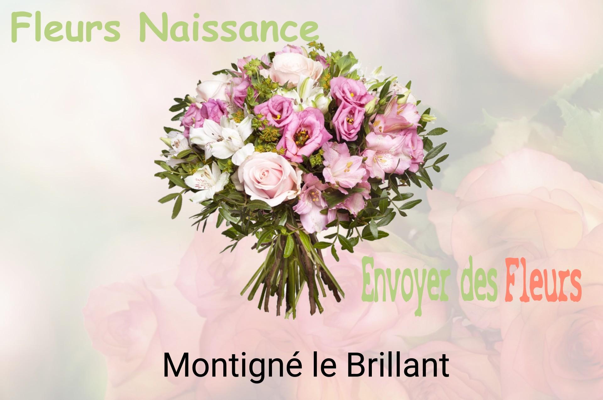 Bouquet de fleurs de naissance livré à Montigné-le-Brillant
